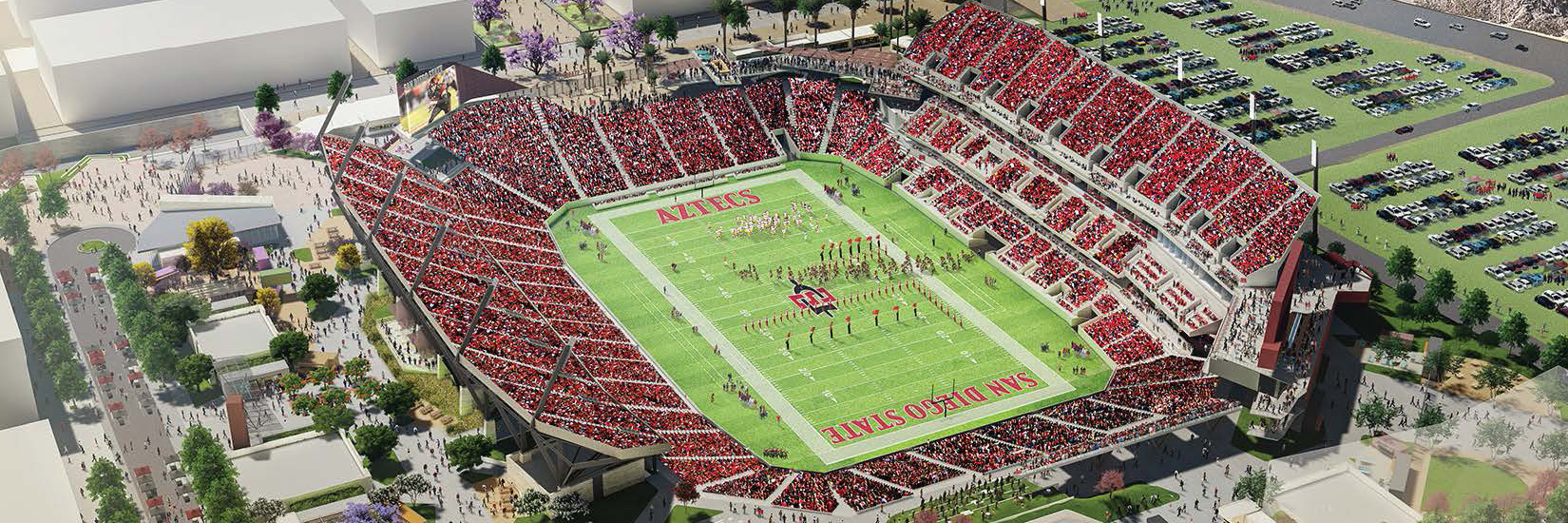 Rendering of Bashor Field at Aztec Stadium