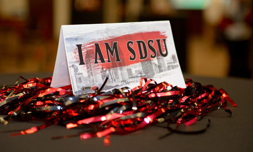 I AM SDSU sign